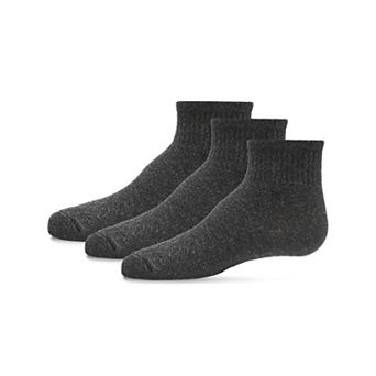 3-Pack Mid Cut Cotton Blend Kids Socks