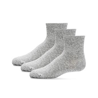 3-Pack Mid Cut Cotton Blend Kids Socks