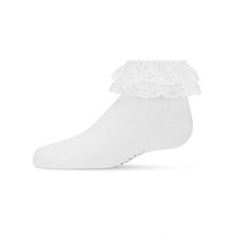 Dual Layer Eyelet Lace Anklet Sock