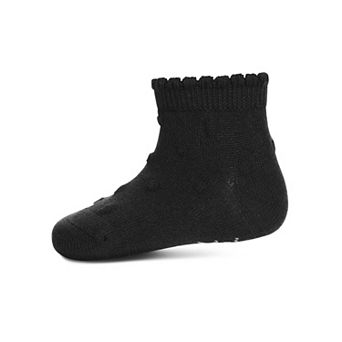 Cotton Blend Swiss Dot Anklet Socks