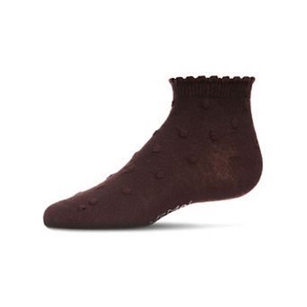 Cotton Blend Swiss Dot Anklet Socks