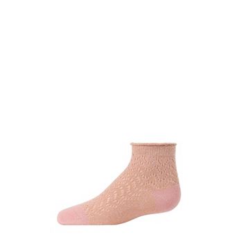 Fuzzy Shimmer Cotton Blend Anklet Socks