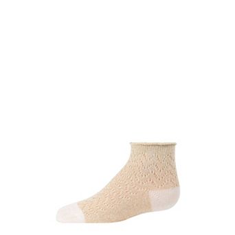Fuzzy Shimmer Cotton Blend Anklet Socks