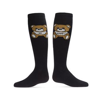 Be Happy Bear Cotton Blend Knee High Sock