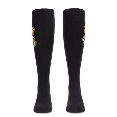 Be Happy Bear Cotton Blend Knee High Sock