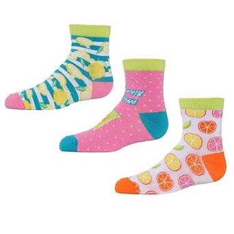 Lemon Squeezy Mid Cut Socks 3-Pack