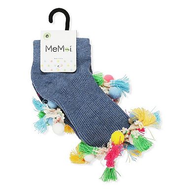 Pom-Pom-Palooza Girls Ankle Socks