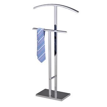 Kings Brand Furniture - Dossi Metal Suit Valet Stand, Clothes Rack, Clothing Organizer