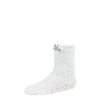 Polar Bear Girls Fuzzy Mid-Cut Socks