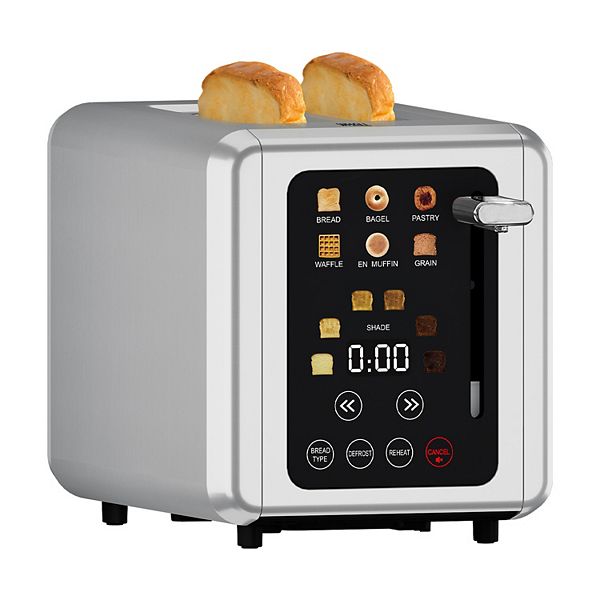 WHALL 2 Slice Toaster, Toasters 2 slice, Smart Bread Toaster ...