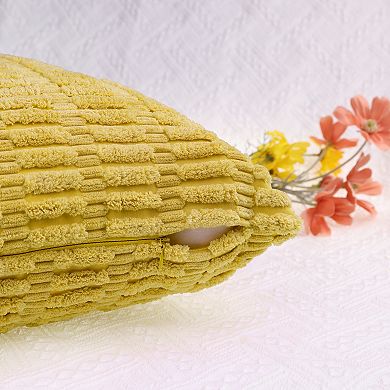 Pack of 4 Decorative Throw Pillow Covers Soft Cushion Covers for Sofa Living Room Couch 18x18 in