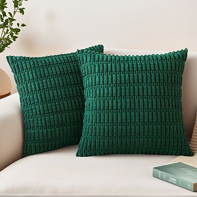 Pack of 4 Decorative Throw Pillow Covers, Soft Boho Cushion Covers Home Decor 12x20/18x18 in