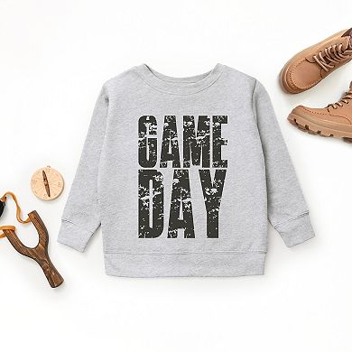 Game Day Block Distressed - Youth Graphic Sweatshirt
