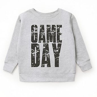 Game Day Block Distressed - Youth Graphic Sweatshirt