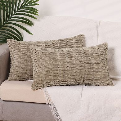4 Packs Classical Decoration Throw Pillow Covers, Washable Pillow Cases for Outdoor Indoor 12x20 in