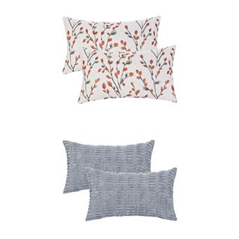 4 Packs Classical Decoration Throw Pillow Covers, Washable Pillow Cases for Outdoor Indoor 12x20 in