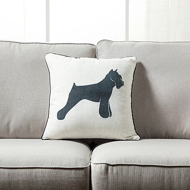 Home And Dog Throw Pillow -Printed Dog Picture