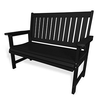Outdoor Bench, HIPS All-Weather Bench,for Patio, Porch, Garden and Park, 700 lbs Weight Capacity