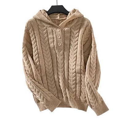 Sweaters for Women Knit Long Sleeve Chunky Pullover Sweater Fall Jumpers Winter Warm
