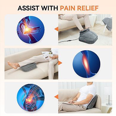 Snailax Shiatsu Foot Massager Machine with Heat, Foot Warmer