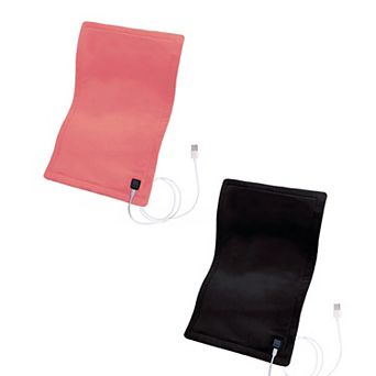 Pursonic Comfort Duo: Extra Large Electric Heating Pads (Pink & Black)