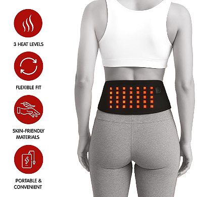 Pursonic Red Light Therapy Back Wrap Comfort & Recovery for Lower Back and Core