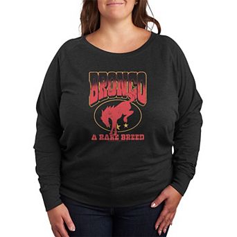 Plus Size Ford Bronco A Rare Breed Vintage French Terry Long Sleeve Tee
