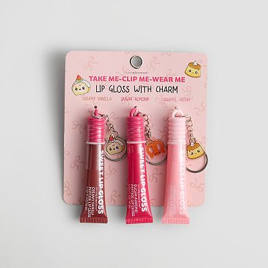 Simple Pleasures 3-Pack Lip Gloss with Charm