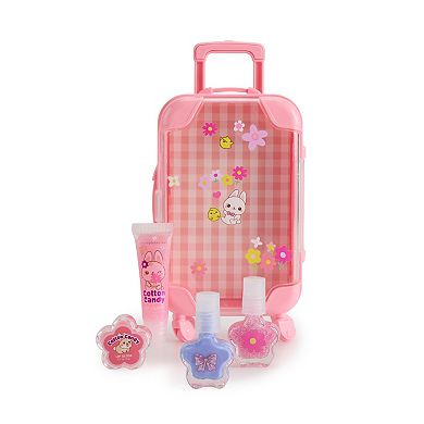 Simple Pleasures Spring 5-Piece Rolling Luggage Cosmetic Set