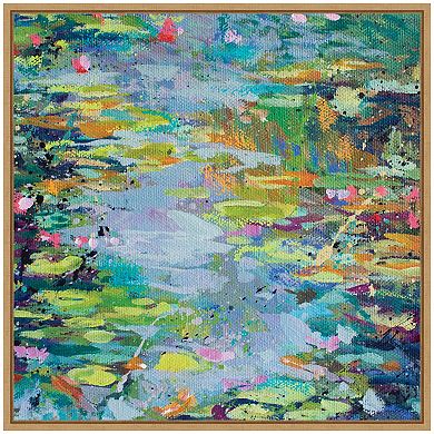 Sylvie Waterlilies at Giverny Framed Canvas by Rachel Christopoulos