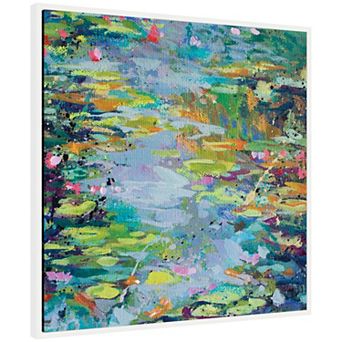 Sylvie Waterlilies at Giverny Framed Canvas by Rachel Christopoulos