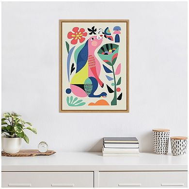Sylvie Wild Rabbit Framed Canvas by Rachel Lee