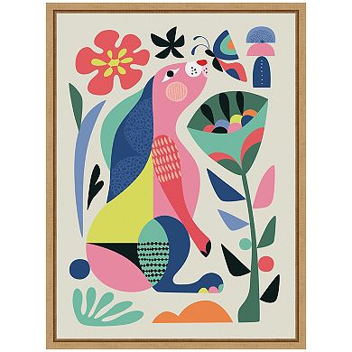 Sylvie Wild Rabbit Framed Canvas by Rachel Lee