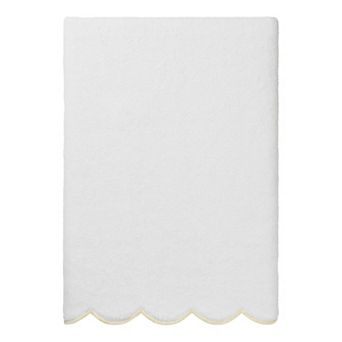 Linum Home Textiles ADORNIA Turkish Cotton Scallop Bath Towel