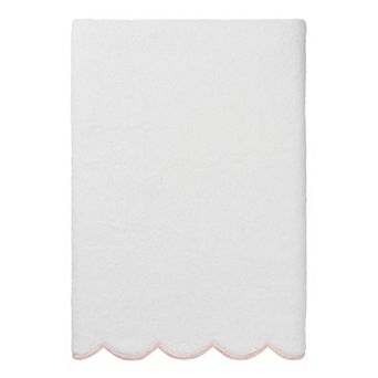 Linum Home Textiles ADORNIA Turkish Cotton Scallop Bath Towel