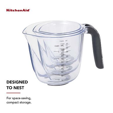 KitchenAid® 3 Angled Measuring Jugs Set