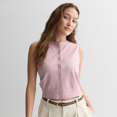 Juniors' SO® Lightweight Sleeveless Cardigan