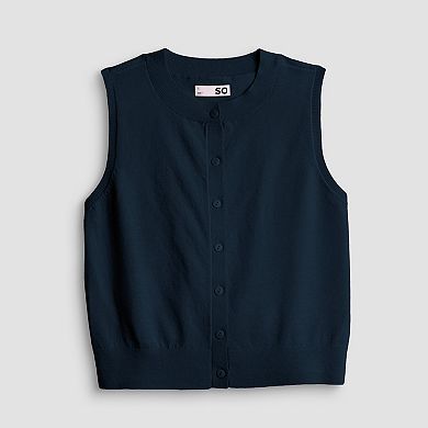 Juniors' SO® Lightweight Sleeveless Cardigan