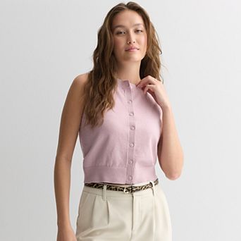 Juniors' SO® Lightweight Sleeveless Cardigan