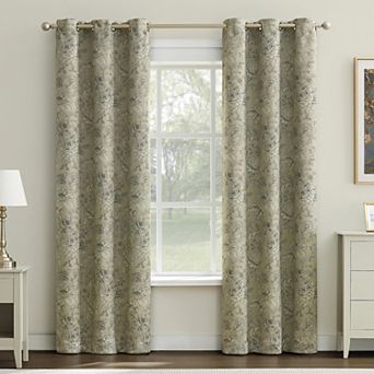 Sun Zero 2 pc Josette 100% Blackout Grommet Curtain Panel Set