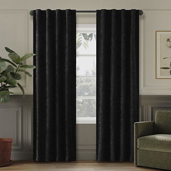 Sun Zero Arisa Velvet 2 pk Blackout Back Tab Window Curtain Panels