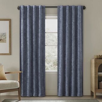 Sun Zero Arisa Velvet 2 pk Blackout Back Tab Window Curtain Panels