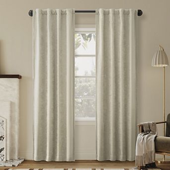 Sun Zero Arisa Velvet 2 pk Blackout Back Tab Window Curtain Panels