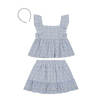 Girls 4-6 Little Lass 2 pc Top & Skort Set