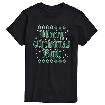Men's Merry Christmas Bruh Graphic Tee