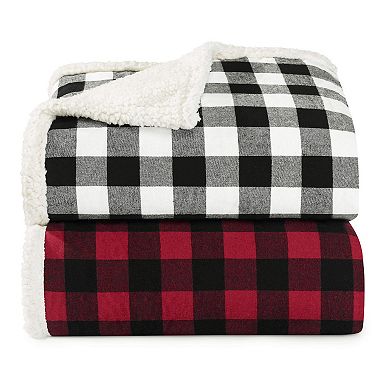 Eddie Bauer Cabin Plaid Throw Blanket & Pillow Set
