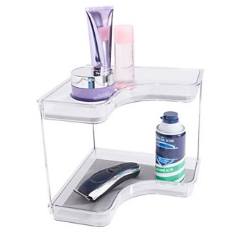 Madesmart Two Level Corner Shelf with Drying Stone