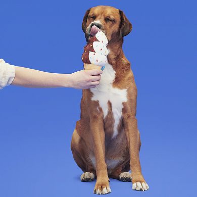 BARK Ice Cream Cone Plush Pet Toy