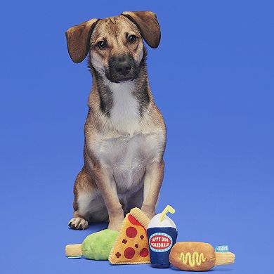 BARK Thrill-Squeaker Snacks Plush Pet Toy 4-Pack