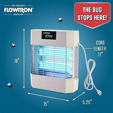 Flowtron Fly Stun Unit, 1200 Sq Ft Electric Indoor Bug Zapper for Gnats & Insects w/80W UV Light